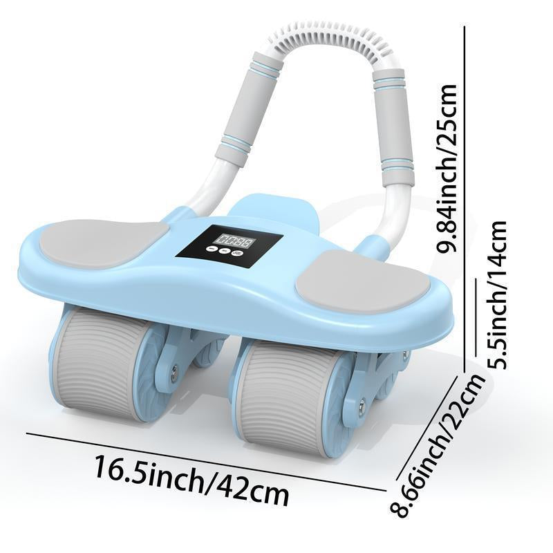 Abdominal Wheel Men'S and Women'S Home Elbow Brace Roller Exercise and Fitness Equipment Four-Wheel Healthy Belly Auto Rebound Belly Tuck and Roll Abdominal Training