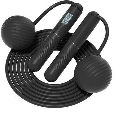 2 in 1 Cordless Jump Rope with Counter for Fitness - Adjustable Smart Skipping Rope for Men Women Kids Outdoor Speed Boxing Crossfit Workout Exercise Cardio Large Ball-Weighted Jump Rope